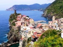 Vista de Vernazza, Itália
