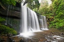 Cachoeira Russell, Parque nacional Mount Field, Tasmânia, Austrália