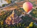 Balões sobre Bagan, Myanmar