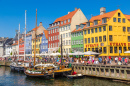 Distrito de Nyhavn em Copenhague, Dinamarca