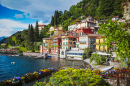 Cidade de Varenna no Lago Como, Itália