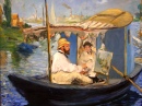Pintura de Monet em seu Estúdio de Barco