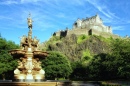 Castelo Edinburgh da Princess Street Gardens
