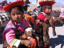 Crianças Peruanas com Cordeiros