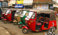 Tuk-tuks em Sri Lanka