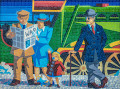 Mosaico na Estação de Bray, Irlanda