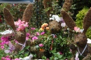 Coelhos do Jardim com Arranjos Florais na Cabeça