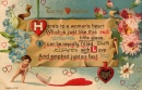 Cartão Postal Cássico dos Namorados