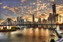 Pôr do Sol na Ponte Story, Brisbane