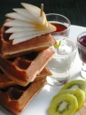 Waffles e Frutas
