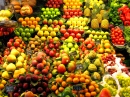 Fruta em um Mercado em Barcelona, Espanha
