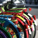 Bicicletas Coloridas de Amsterdã