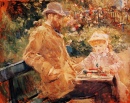 Eugène Manet e Sua Filha em Bougival