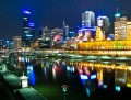 Melbourne, Austrália a Noite