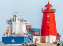 Navio de Container Sophia no Porto de Dublin