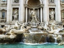 A Fonte Trevi em Roma