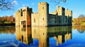 Castelo de Bodiam, Leste de Sussex, Inglaterra