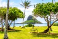 Vista do Kualoa Beach Park, Havaí