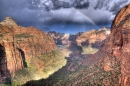 Trilha de Zion Canyon com Vista para o Arco-Íris
