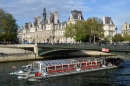 Ponte d'Arcole e Prefeitura de Paris, França