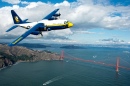 Anjos Azuis C-130 Hercules sobre São Francisco