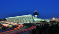 Aeroporto de Washington Dulles ao Entardecer