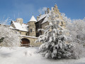Castelo de Lichtenstein no Inverno