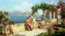 Figuras em um Terraço em Capri