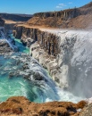 Cachoeira de Raging Gullfoss, Islândia