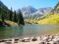 Maroon Bells e Lago Marrom