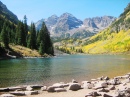 Maroon Bells e Lago Marrom