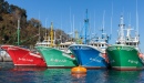 Barcos no Porto de Fontarabie, Espanha
