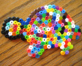 Tartaruga de Perler Bead Colorida
