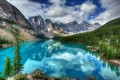 Lago de Moraine, Alberta, Canadá