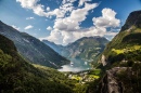 Aldeia Geiranger na Noruega
