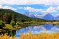 Grandes de Tetons na Curvatura de Oxbow