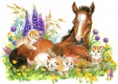 Cavalo e Gatinhos