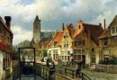 Figuras num Canal em Oudewater, Holanda