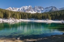 Lago Carezza, Dolomites, Itália