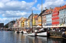 Frente do Mar em Nyhavn, Copenhagen, Dinamarca