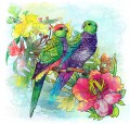 Papagaios e Flores