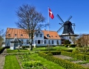 Um moinho de vento na Dinamarca
