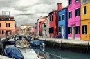 Ilha de Burano, Lagoa de Veneza, Itália