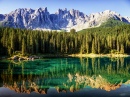 Lago Karer, Dolomites, Itália