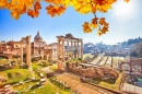 Ruínas Romanas em Roma, Itália