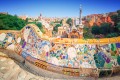 Parque Guell Em Barcelona, Espanha