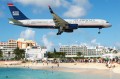 Boeing 757 Americano Aterrizando em Saint Martin