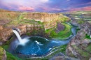 As Cataratas de Palouse em Washington, EUA