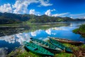 Lago Pokhara Fewa no Nepal