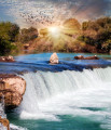 Cachoeira Manavgat na Turquia